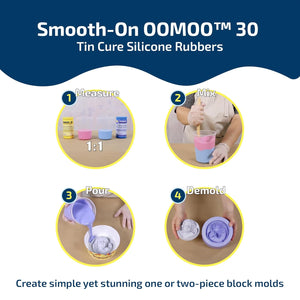 Buy now Smooth-On OOMOOƒ?› 30 Tin Cure Silicone Rubber, Easy to Use Silicone Mold Making Kit, Pint Unit at indiglob india