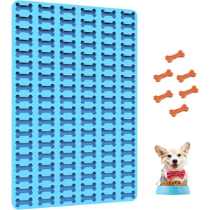 Dog Treat Molds Mini Bone Silicone Sheet, Dog Treat Maker Biscuit Molds with Scraper (1 PCS mini bone)