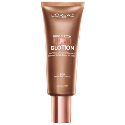 Buy now L'Oreal Paris Makeup True Match Lumi Glotion, Natural Glow Enhancer, Illuminator Highlighter, Bronzing Drops For a Sun-Kissed Glow, 902 Light 1.35 Fl Oz (Pack of 1) 904 Deep at indiglob india