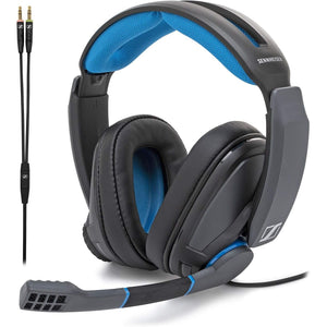 EPOS Sennheiser GSP 300 Gaming Headset with Noise-Cancelling Mic, Flip-to-Mute, Comfortable Memory Foam Ear Pads, Headphones for PC, Mac, Xbox One, PS4, Nintendo Switch, and Smartphone compatible.