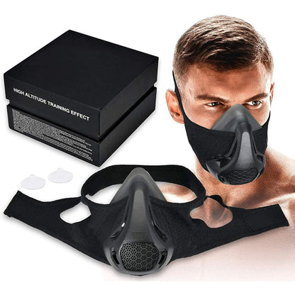 Buy now High Altitude Mask, Training Workout Mask Men to Improve Lung Capacity, 24 Level Breathing Resistance Fitness Mask to Upgrade Endurance, for All Sport: Running, Cardio, Cycling, Gym at indiglob india