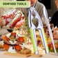 Nut Cracker, Nutcracker, Seafood Tools, Walnut Cracker for All Nuts, Heavy Duty Shell Cracker with 2 PCS Forks/Picks, Lobster Crab Crackers with Non-slip Handle