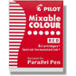 PILOT Parallel Mixable Color Ink Refills for Calligraphy Pens, 12 Colors, 12-Pack (77312)