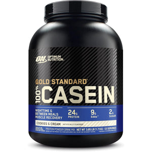 Optimum Nutrition Gold Standard 100% Micellar Casein Protein Powder, Slow Digesting, Helps Keep You Full, Overnight Muscle Recovery, Cookies and Cream, 4 Pound (Packaging May Vary)