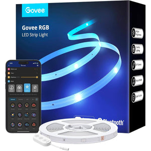 Govee RGB LED Strip Lights, 32.8ft Bluetooth LED Lights with App Control, 64 Scenes and Music Sync, LED Lights for Bedroom, Living Room, Kitchen, Party, Color Changing Lights for Room Decor