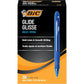 BIC Glide Bold Blue Ballpoint Pens, Bold Point (1.6mm), 4-Count Pack, Retractable Ballpoint Pens With Comfortable Full Grip