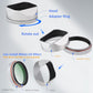 Haoge LH-X54W Square Metal Lens Hood with 49mm Adapter Ring for Fujifilm X100VI Fuji X100V Camera Silver