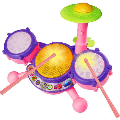 VTech KidiBeats Kids Drum Set, Orange