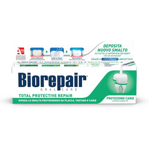 Biorepair:"Total Protective Repair" Toothpaste with microRepair * 2.5 Fluid Ounce (75ml) Tube * [ Italian Import ]