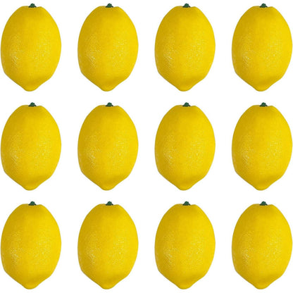 Artificial Fruit Fake Simulation Fruit for Home Kitchen Party Photography Prop Wedding Decoration (12Pcs Mix)