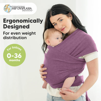 Buy now KeaBabies Baby Wrap Carrier - All in 1 Original Baby Carrier Newborn to Toddler Sling, Easy to Wear, Hands Free Bonding, Lightweight, Breathable Infant Wraps (Classic Gray) One Size (Pack of 1) Dark Mauve at indiglob india