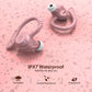 comiso Wireless Earbuds Bluetooth Headphones, True Wireless in Ear Bluetooth 5.1 Earbuds with Microphone, Deep Bass, IPX7 Waterproof Loud Voice Earphones for Sport Outdoor Running Gym Workout(Pink)
