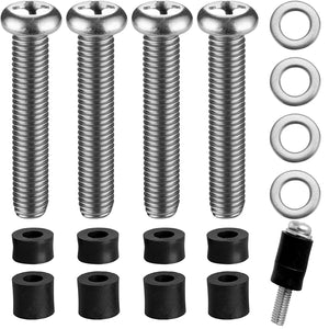 M8 Screws for Samsung TV M8 x 45mm Pitch 1.25mm TV Mounting Bolts Screws with 25mm Long Spacers