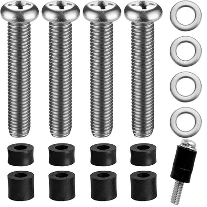 M8 Screws for Samsung TV M8 x 45mm Pitch 1.25mm TV Mounting Bolts Screws with 25mm Long Spacers