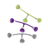 [Boy 3 pack] Snappi Cloth Diaper Fasteners - Replaces Diaper Pins - Use with Cloth Prefolds and Cloth Flats - Gray/Green/Purple