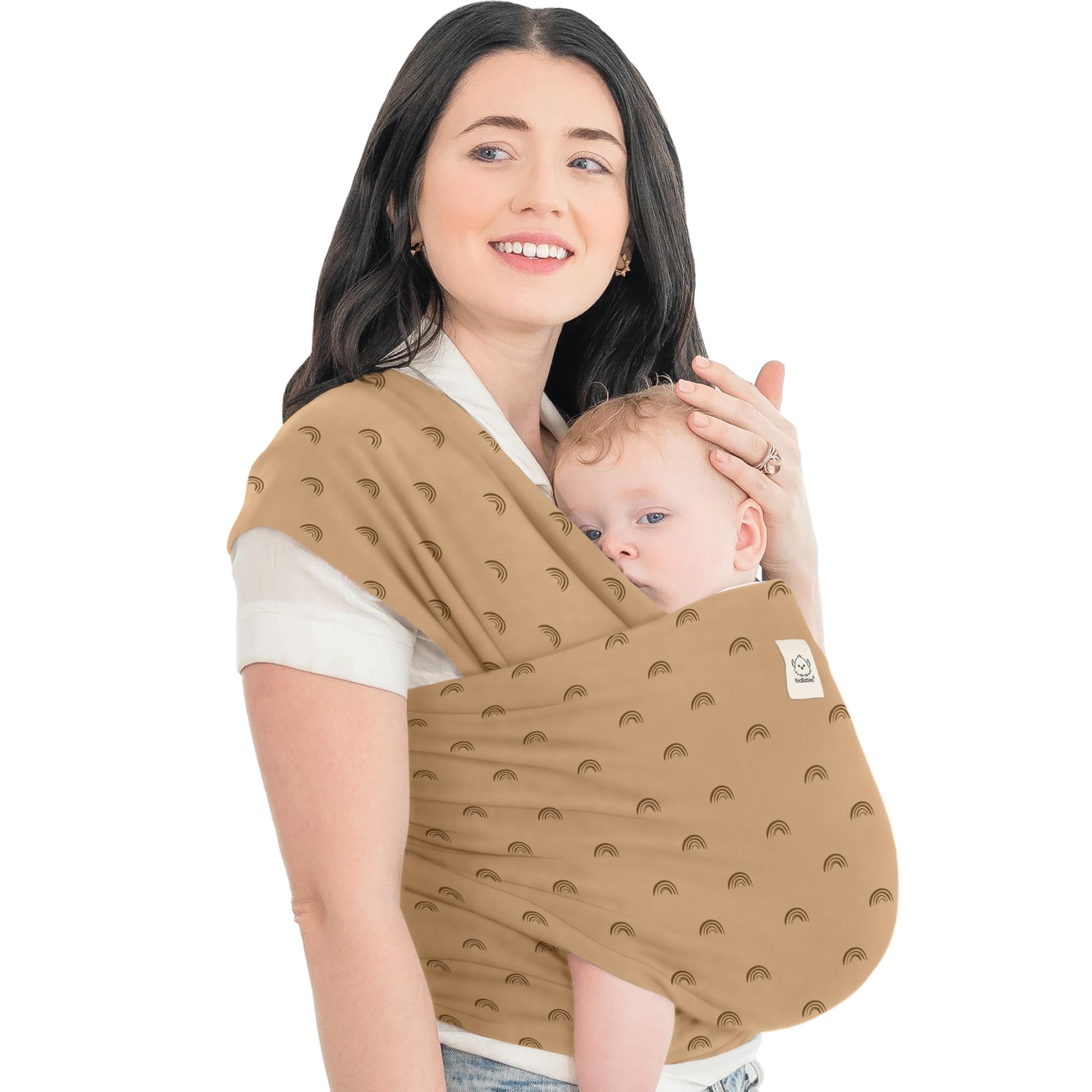 Buy now KeaBabies Baby Wrap Carrier - All in 1 Original Baby Carrier Newborn to Toddler Sling, Easy to Wear, Hands Free Bonding, Lightweight, Breathable Infant Wraps (Classic Gray) One Size (Pack of 1) Rainbow at indiglob india