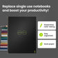 Buy now Rocketbook Core Reusable Spiral Notebook, Letter Size 8.5x11, Black - Dotted Pages, App-Connected, Erasable, Durable Cover, Ideal for School, Work, and Creative Projects at indiglob india