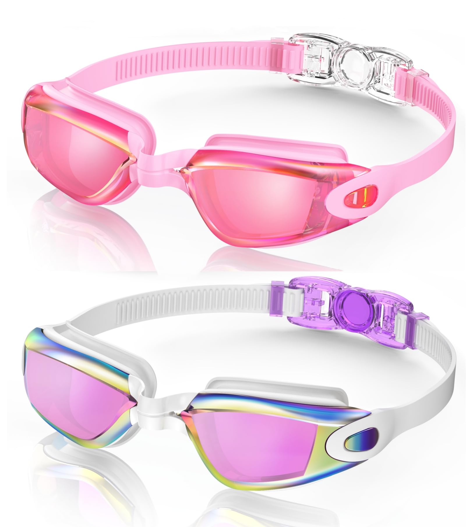 Buy now Aegend Swim Goggles, 2 Pack Swimming Goggles No Leaking Adult Men Women Youth at indiglob india