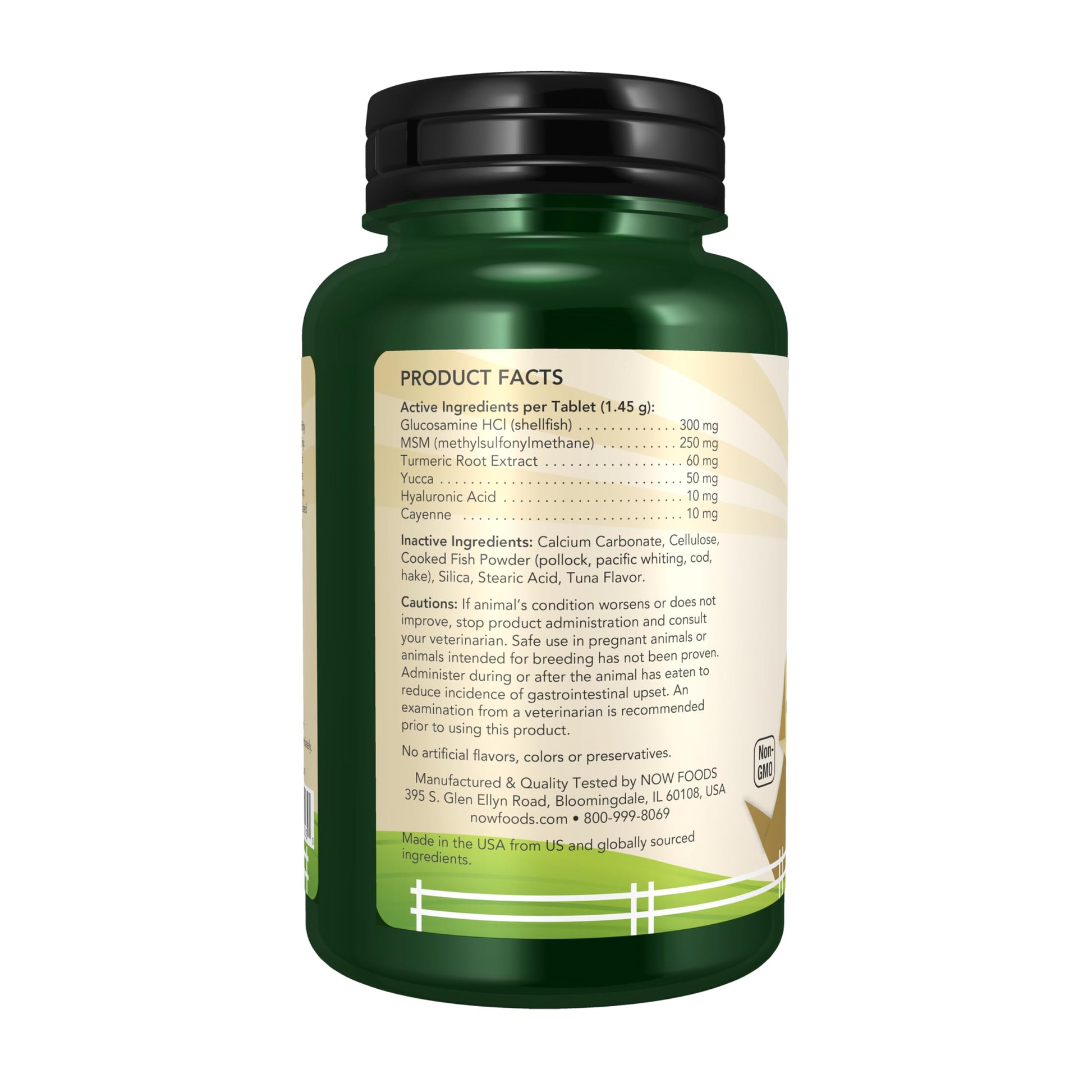 Buy now NOW Pet Health, Joint Support Supplement, Formulated for Cats & Dogs, NASC Certified, 90 Chewable Tablets at indiglob india