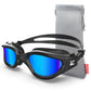 Buy now ZIONOR Swim Goggles, G1 SE Swimming Goggles Anti-Fog for Adult Men Women One Size B8-blue Lens Allblack Frame at indiglob india