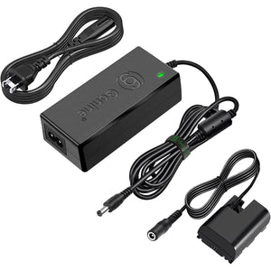 Gonine LP-E6 LP-E6N LP-E6NH Dummy Battery and ACK-E6 AC Power Adapter Kit, fit for Canon EOS R R5 R5C R6 R7, 90D 80D 70D 60D, 7D 6D, 6D Mark II, 7D Mark II, 5D Mark II III IV, 5DS 5DSR Cameras.