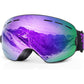 EXP VISION Snowboard Ski Goggles Men Women Youth, Anti Fog OTG Winter Snow Goggles Spherical Detachable Lens