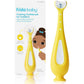 Frida Baby Training Toothbrush, Toddler Toothbrush for 18-24 Months, Easy-Grip Handle, Triple Angle Bristles, Soft Toothbrush Bristles, Stay-Put Suction Cup, Yellow