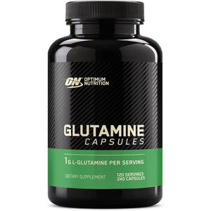 Optimum Nutrition L-Glutamine Muscle Recovery Capsules, 1000mg, 240 Count (Package May Vary)