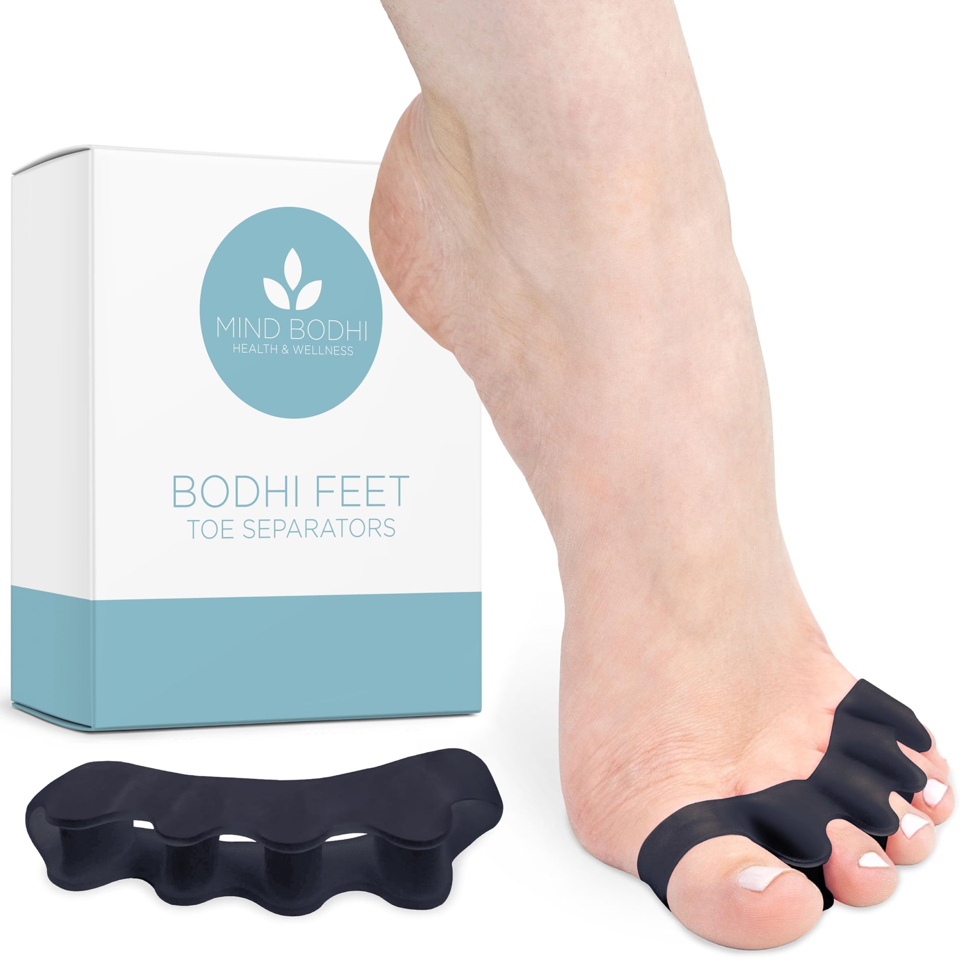 Buy now Mind Bodhi Toe Separators/Toe Spacers - For Men and Women - Regular Size – Blue Regular Size Black at indiglob india