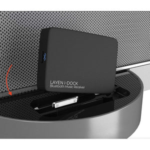 LAYEN i-Dock - Premium 30 Pin Bluetooth 5.3 Adapter | TWS Dual Multiplay | BT 5.3 = Greater Distance and Superior Audio | for Bose SoundDock - (Not for Cars)