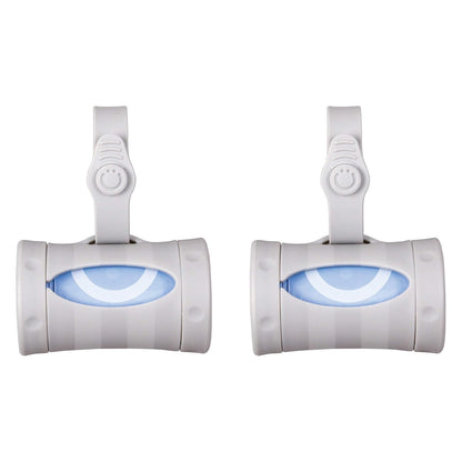 Ubbi On-the-Go Gray Bag Dispenser and Waste Disposal Bags Refill, 60 Lavender Scented Diaper Bags, Baby Savings Bundle, New Parent Gift