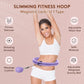 U1 Smart Weighted Hula Hoop – 30 Knots 19"–61" Adjustable Waist, Magnetic Lock with Spring Massage Heads, Infinity Hoop Plus Size for Adults & Kids, Ab Workout, Weight Loss, Abdominal Toner