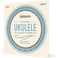 D'Addario Tenor Ukulele Strings, Fluorocarbon, EJ99TLG, Low-G, 4-String Set, Pack of 1