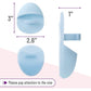 Slick- Silicone Facial Cleansing Brush, 4 Pack, Silicone Face Scrubber Exfoliator