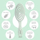 Buy now Ninabella Detangle Hair Brush for Women & Men - Does not Pull - Straightening Brushes for Straight & Curly Hair - Unique Spiral Detangling Hairbrush - Green at indiglob india
