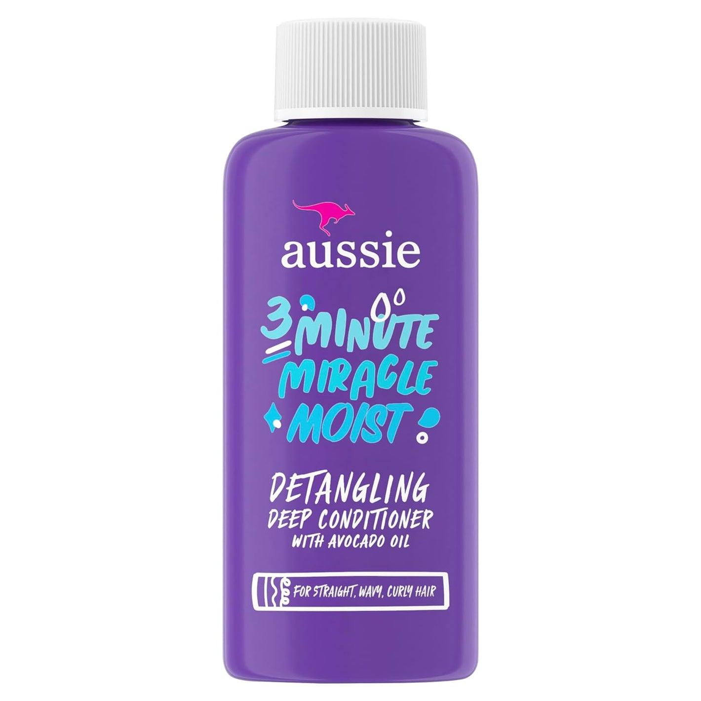 Aussie 3 Minute Miracle Moist Deep Conditioning Treatment, Travel Size 1.7 fl oz