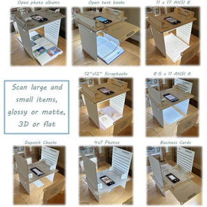 Scanner Bin Pro - Phone Scanner Stand for Photo and Document scanning (Also Used as a Document Camera, Invented & Produced in The USA)
