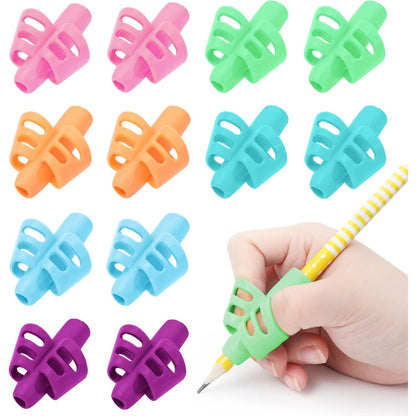 BUSHIBU Pencil Grips for Kids Handwriting, Toddler Pencil Grip, Pen Grips Trainer for Beginners Preschoolers Kindergarten Children(4 PCS)