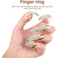 10pcs Halloween False Nail Alloy Gothic Punk Style Talon Claw Paw Finger Rings Cosplay Decoration (3 Sizes)