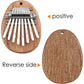 Mr.Power Cute Kalimba Marimba Portable Finger Thumb Piano for Beginners (8 Keys, Natural Wood)