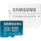 SAMSUNG EVO Select Micro SD-Memory-Card + Adapter, 256GB microSDXC 130MB/s Full HD & 4K UHD, UHS-I, U3, A2, V30, Expanded Storage for Android Smartphones, Tablets, Nintendo-Switch (MB-ME256KA/AM)