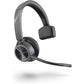 Poly - Voyager 4310 UC Wireless Headset (Plantronics) - Single-Ear Headset w/Mic - Connect to PC/Mac via USB-A Bluetooth Adapter, Cell Phone via Bluetooth - Works with Teams (Certified), Zoom & More
