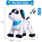 yiman Remote Control Robot Dog Toy – Programmable Smart Robot Dog for Kids 3+, Interactive Dancing & Sound, RC Stunt Robot Toys with LED Eyes, Electronic Pet Toy Dog for Boys & Girls Gifts (Blue)