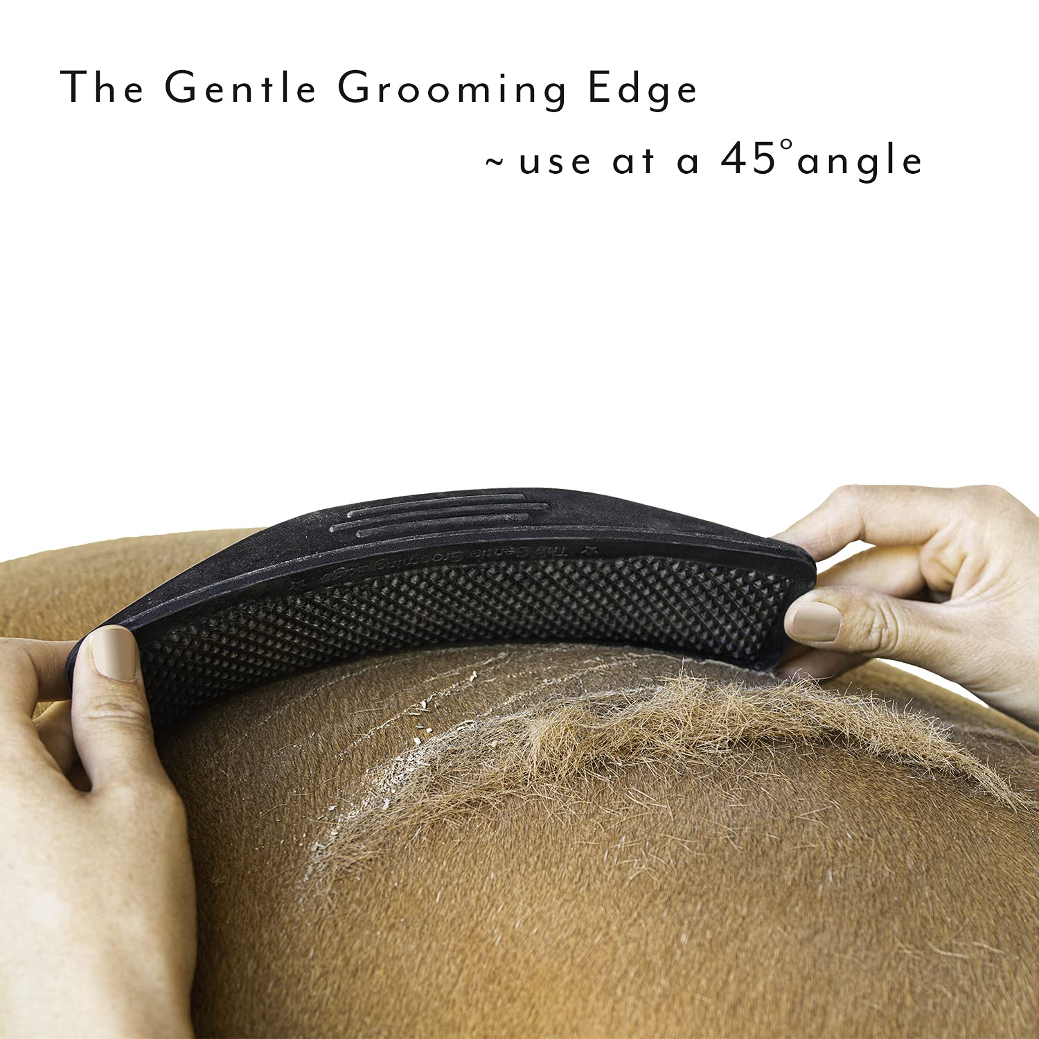 Buy now StripHair Gentle Groomer - Original for Horses Dogs 6-in-1 Shedding Grooming Massage Tool (Black) at indiglob india