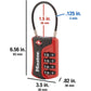 Master Lock 4697D Set Your Own Combination TSA Approved Luggage Lock, 1 Pack, Colors May Vary