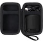 co2CREA Hard Travel Case Replacement for Sony SRS-XB100 SRS-XB12 SRS-XB13 Extra Bass Portable Bluetooth Speaker (Black Case + Inside Blue)