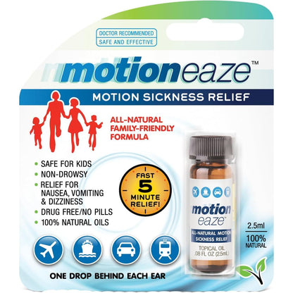 MotionEaze Sickness Relief, All-Natural Topical Liquid, 2.5 ml