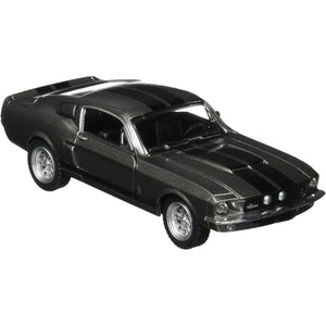 KiNSMART - 1967 Ford Shelby Mustang GT500 1:38 Scale 5" Die Cast Metal Model Toy Muscle Car (Grey)