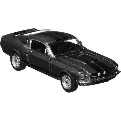 KiNSMART - 1967 Ford Shelby Mustang GT500 1:38 Scale 5" Die Cast Metal Model Toy Muscle Car (Grey)