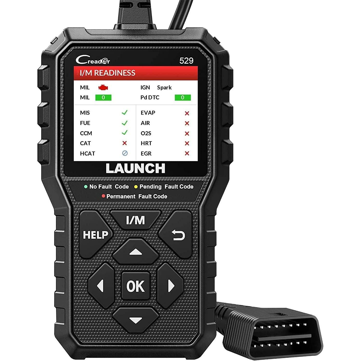 2024 Elite LAUNCH OBD2 Scanner CR529 Code Reader Check Engine Light for All OBDII Car After 1996 Full OBD2 Functions Mode 8, I/M Readiness DTC Lookup Lifetime Free Update Scan Tool [Upgrade Version] - My Store